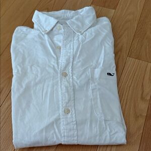 Vineyard Vines White Casual Button Down Shirt